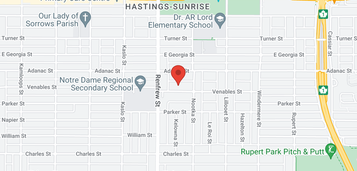 map of 2951 VENABLES STREET